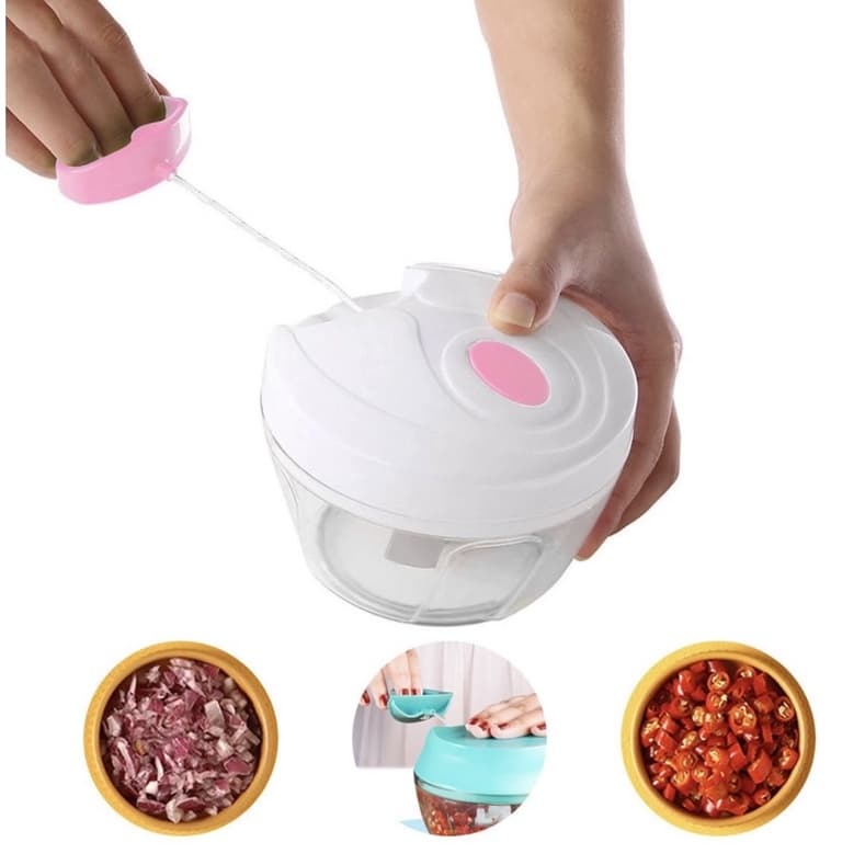 Misturador Triturador Manual De Alimentos Legumes Frutas e Verduras 500ML