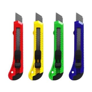 Estilete Metal Profissional 9 mm Lâmina com trava de segurança