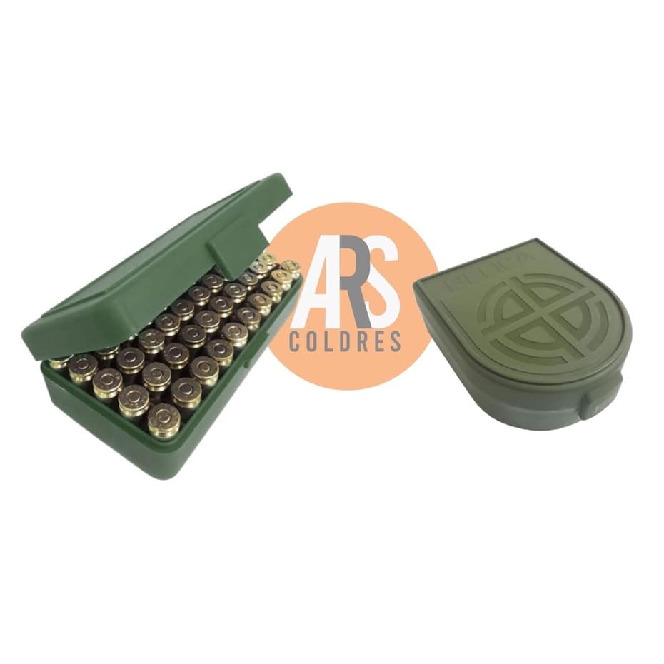Kit Caixa Estojo Porta Munição 40 - 7,65 – 9mm – 380 / Bélica