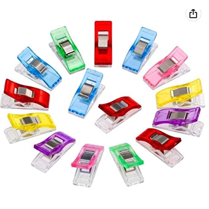 Mini Prendedor Clips Prender Plásticos Pequenos Colorido 10 PÇS