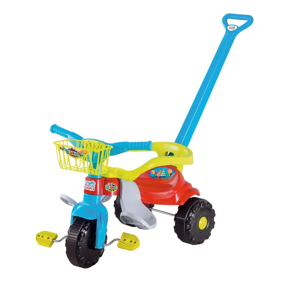 Triciclo Velotrol Motoca Infantil Com Empurrador Velocípede Tico-Tico Bebê