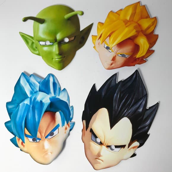 Máscaras Dragon Ball Super - 10 unidades