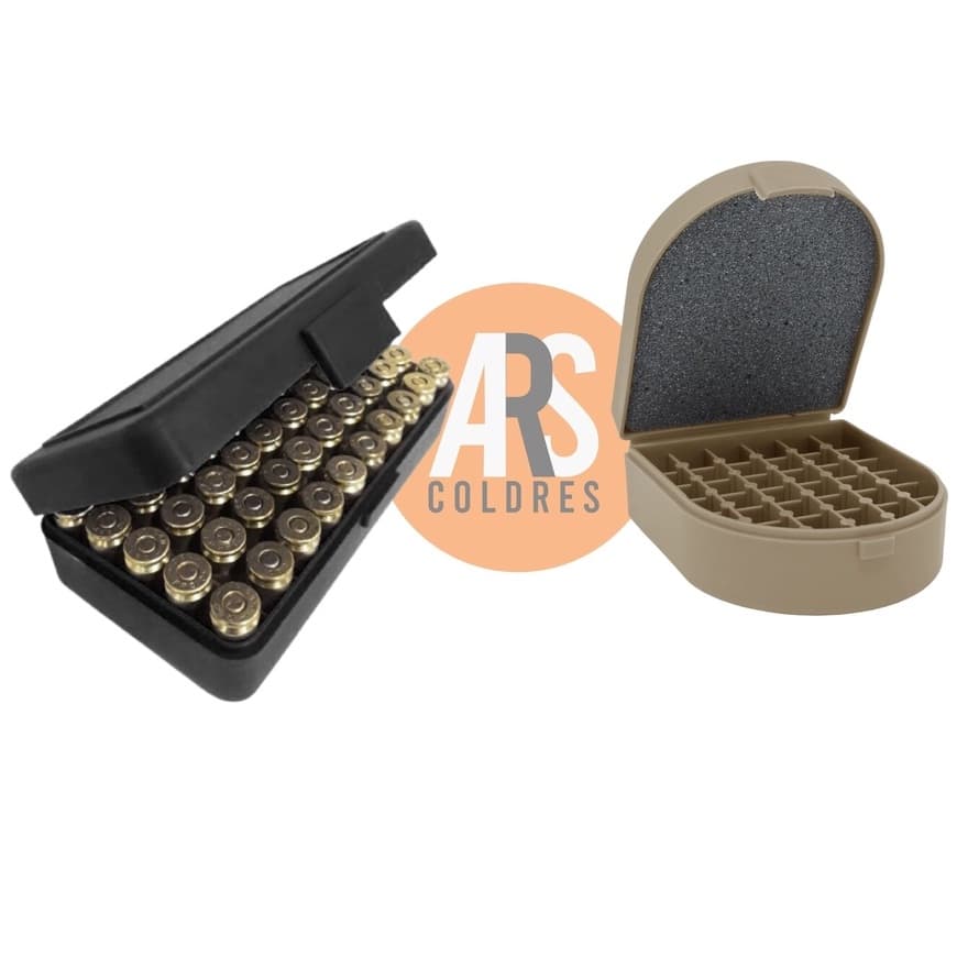 Kit Caixa Estojo Porta Munição 40 - 7,65 – 9mm – 380 / Bélica