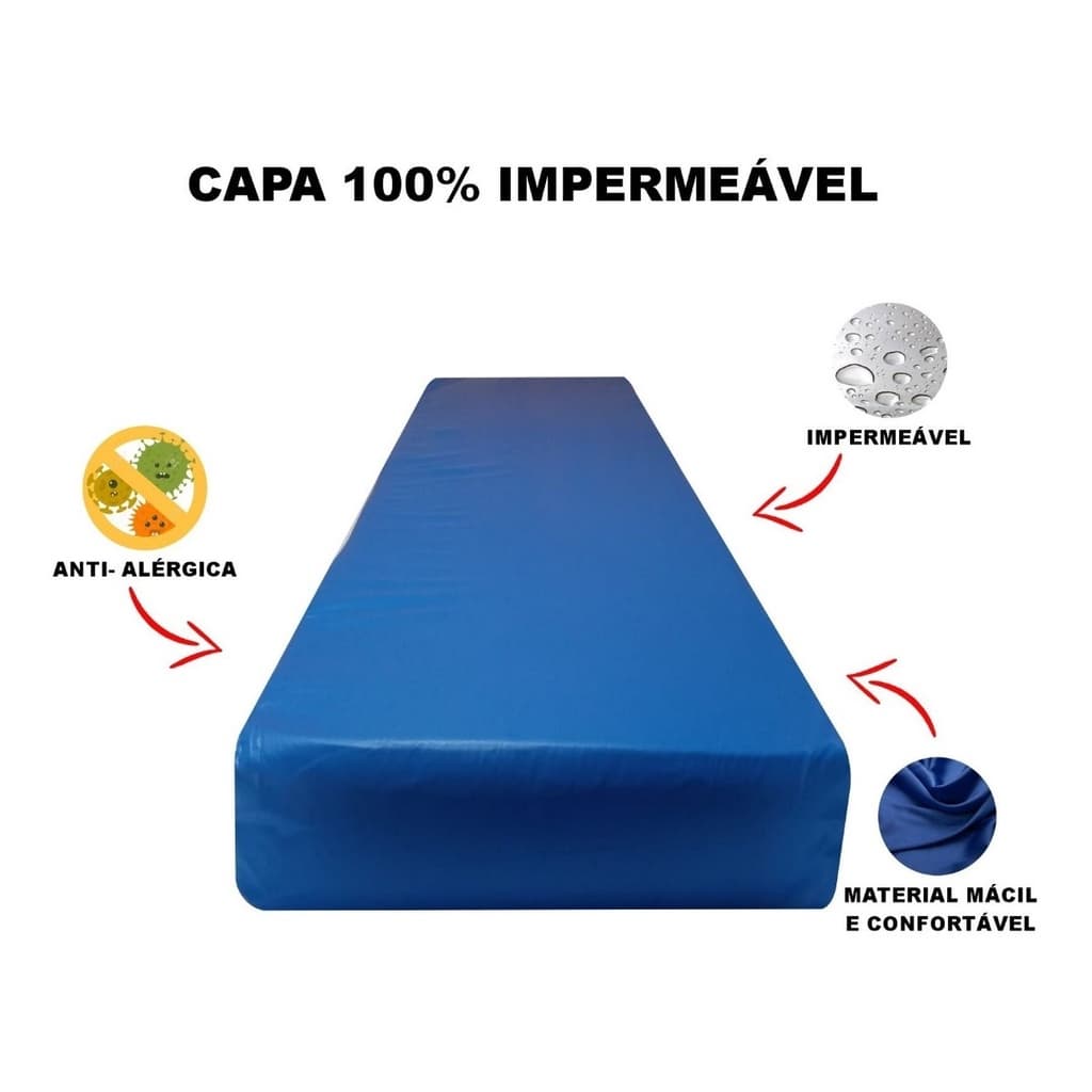 Capa De Colchão Impermeável Solteiro Com Ziper REF:039A