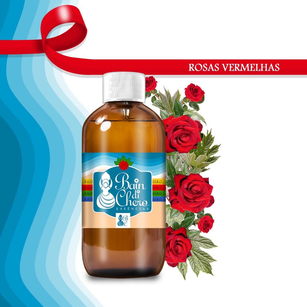 Essência Hidrossolúvel Concentrada Rosas Vermelhas Sabonete Cosmético Difusor 500ml 1Litro