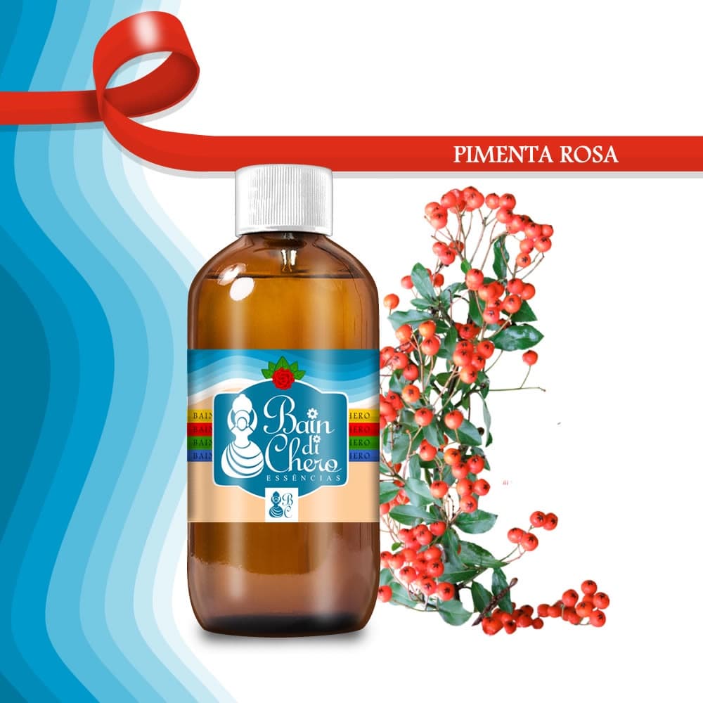 Essência Aromática Concentrada P/ Sabonete, Cosmético e Lembrancinhas - Pimenta Rosa 10ml/100ml
