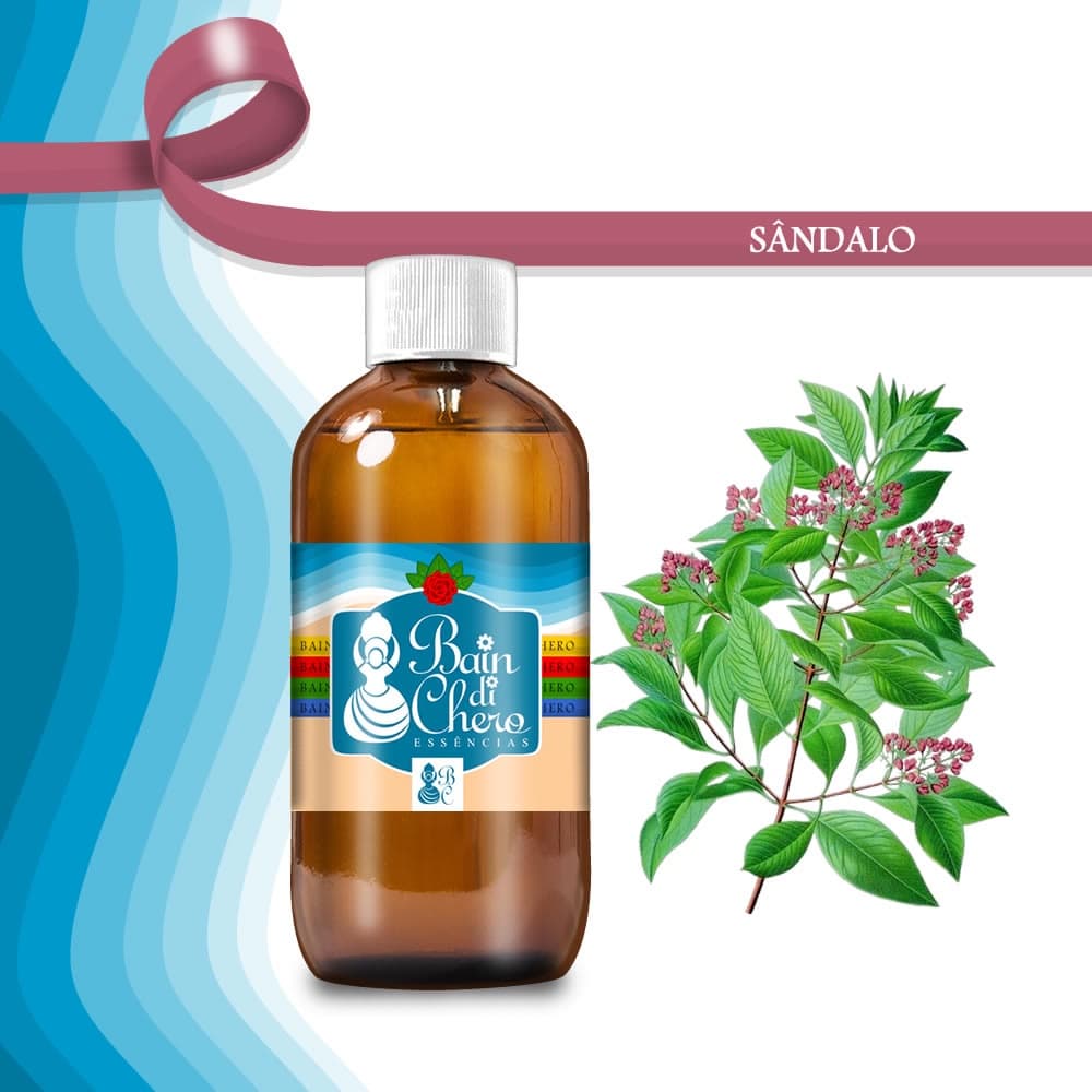 Essência Aromatica Hidrossoluvel Sândalo Sabonete Difusor Cosmético Bain di Chero 10ml 100ml