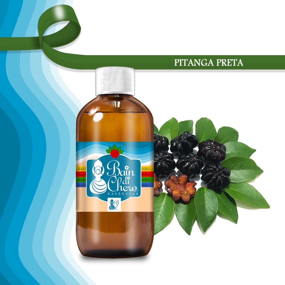 Essência Aromatica Hidrossoluvel Pitanga Preto Sabonete Difusor Cosmético Bain di Chero 10ml 100ml