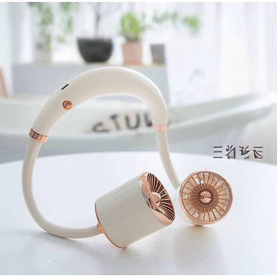 Mini Ventilador De Pescoço LED Portátil Com Pendurado