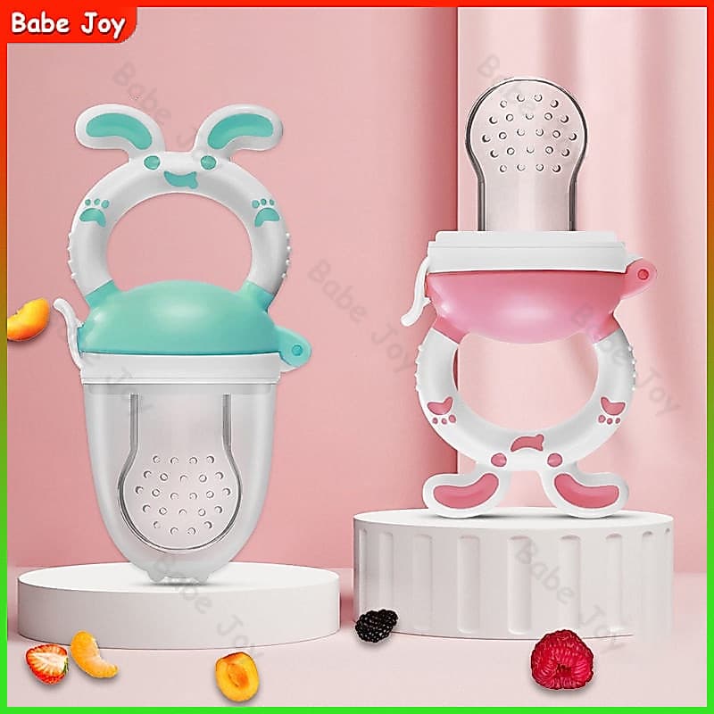 Chupeta Mordida Alimentos De Frutas Vegetais Alimentador Infantil Bebê de Silicone 6 Meses