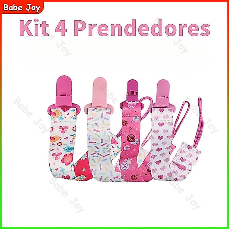 3/4 Pçs Prendedor De Chupeta Bico Com Corrente/Estampa De Desenho Para Crianças Brinquedo Anti-Queda