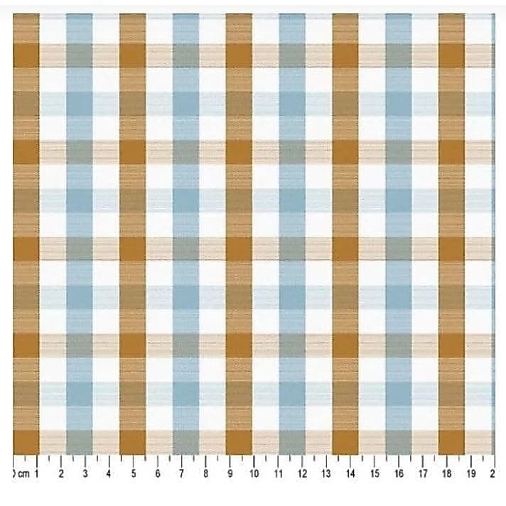 Tecido Fio Tinto Xadrez Olivia cor 03 (azul) 50 x 150 cm - Tecidos Caldeira