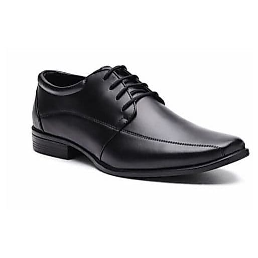 Sapato Social Masculino Preto 100% Couro Legítimo De Amarrar