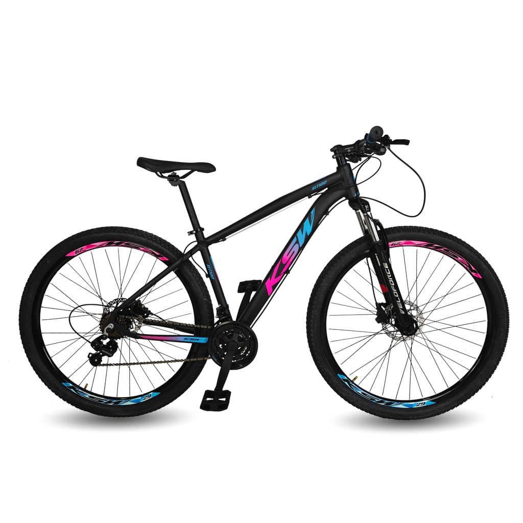 Bicicleta Aro 29 Ksw 24 Marchas Freio Hidráulico e Suspensão