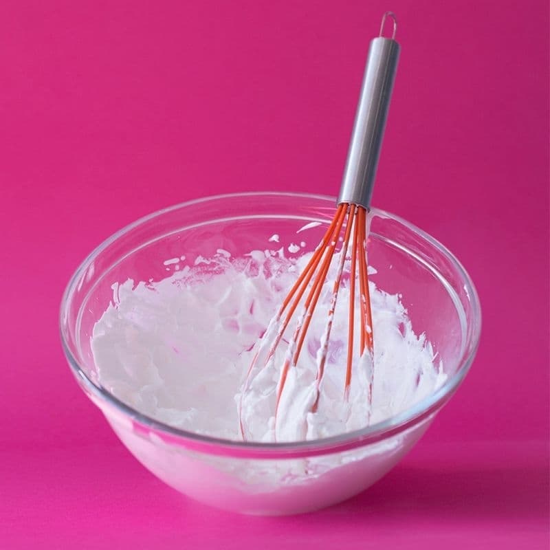 Misturador de Alimentos de Silicone com Cabo em Aço Inox.