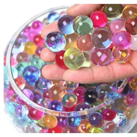 Mini Bolinha Gel Cresce na água/ recreativa e decorativa coloridas Kit com 20 saquinhos