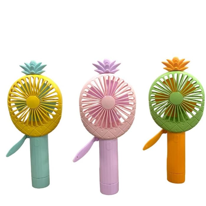 Mini Ventilador Portátil Manual Abacaxi