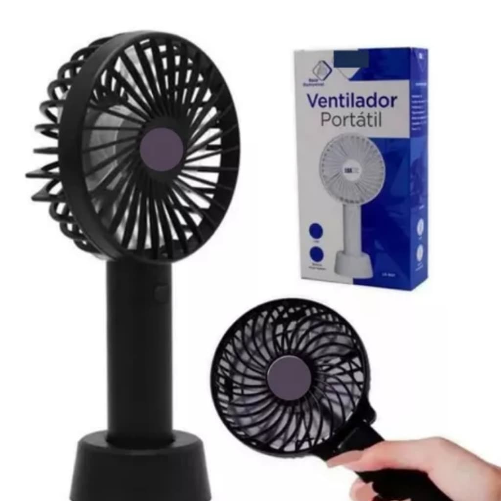 Mini Ventilador Portátil De Mão A Bateria Usb Revarregável