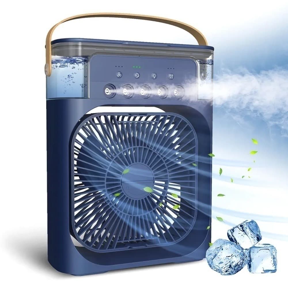 Mini Ar Ventilador A Vapor Portátil Reservatório de água USB Com Led