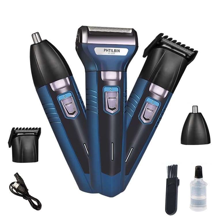 Maquina De Barbear Aparador e Depilador de Pelos Elétrico 3 Em 1 ViVi APENAS USB Recarregável