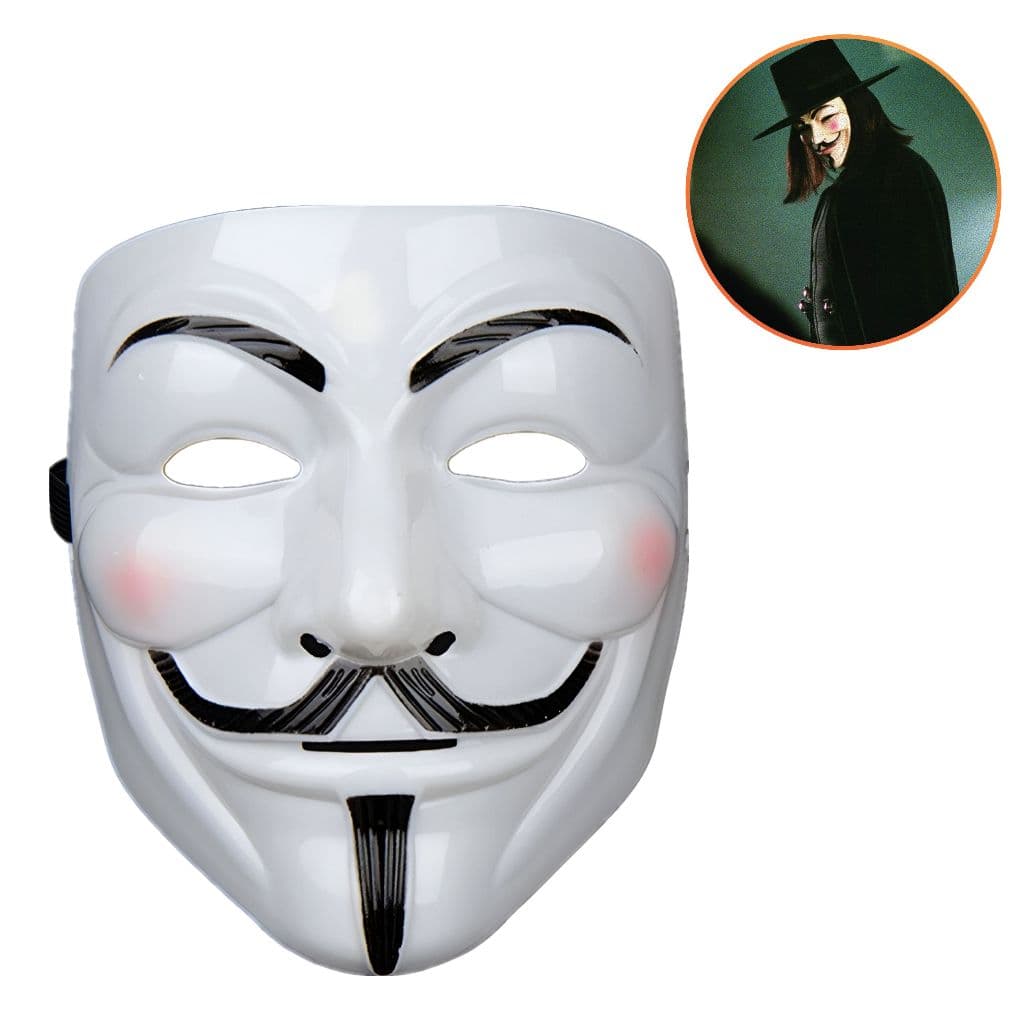 Máscara Vendeta Máscara Anonymous V de Vinganca Fantasia