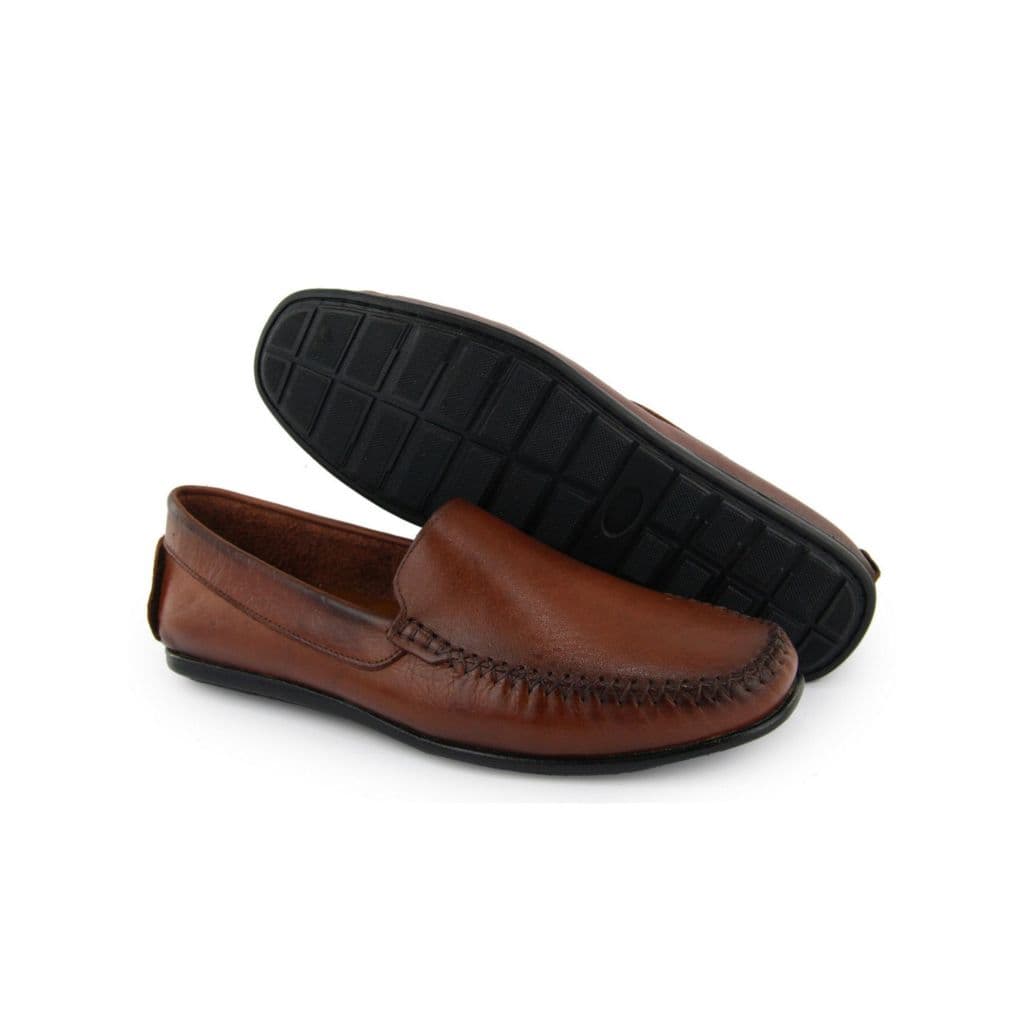 Sapato Masculino Mocassim Couro Legitimo Casual Confortável Fattor Shop