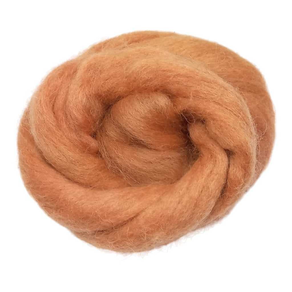Lã natural de ovelha para feltragem - Creme - meada com 25 gramas