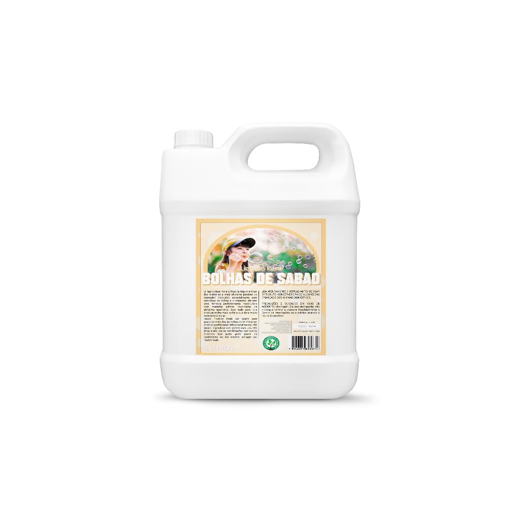 Liquido Bolha De Sabão - Bolinhas De Sabão Fluido 5 Litros Premium
