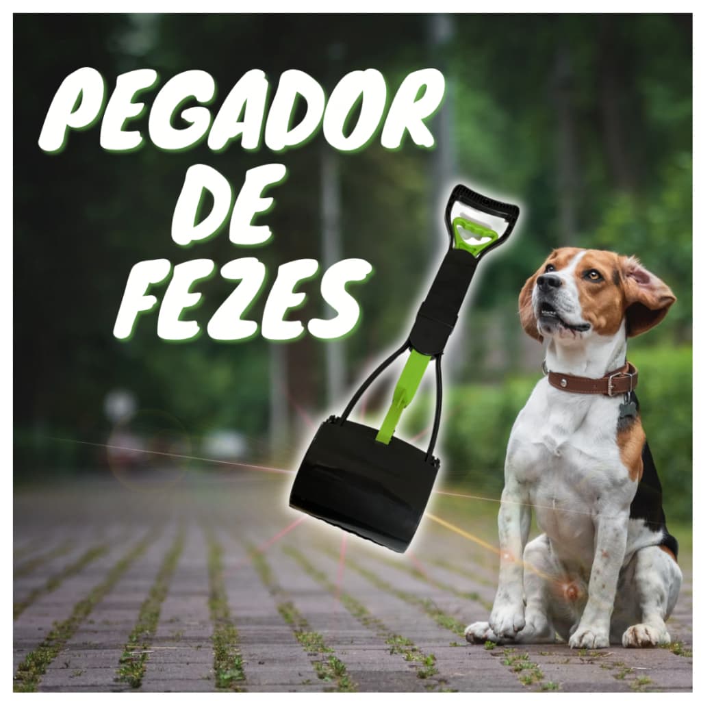 Pá Pegador De Fezes Cachorro Gato Coletor Cata Cocô Higiênico Pratico Pet Animais Domésticos