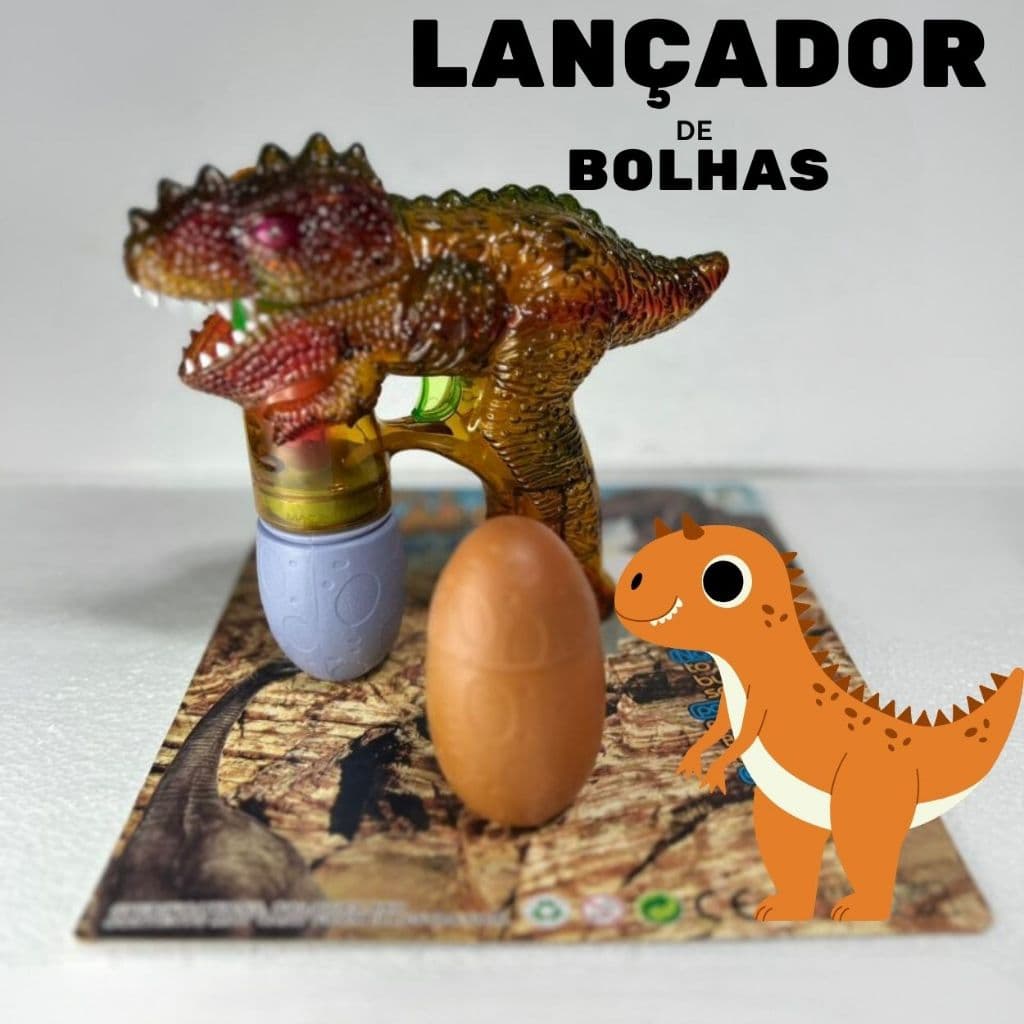 LANÇADOR DE BOLHAS - DINOSSAURO
