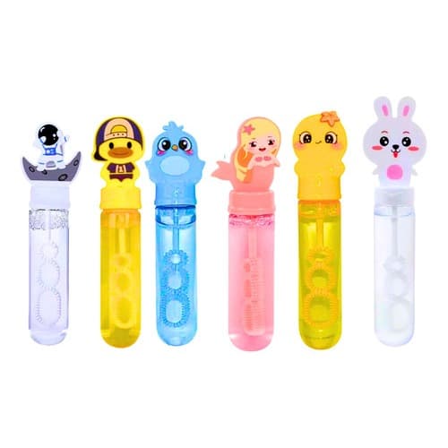 kit 6 brinquedo infantil bastão bolinha de sabão lembracinha de festa modelo circulo