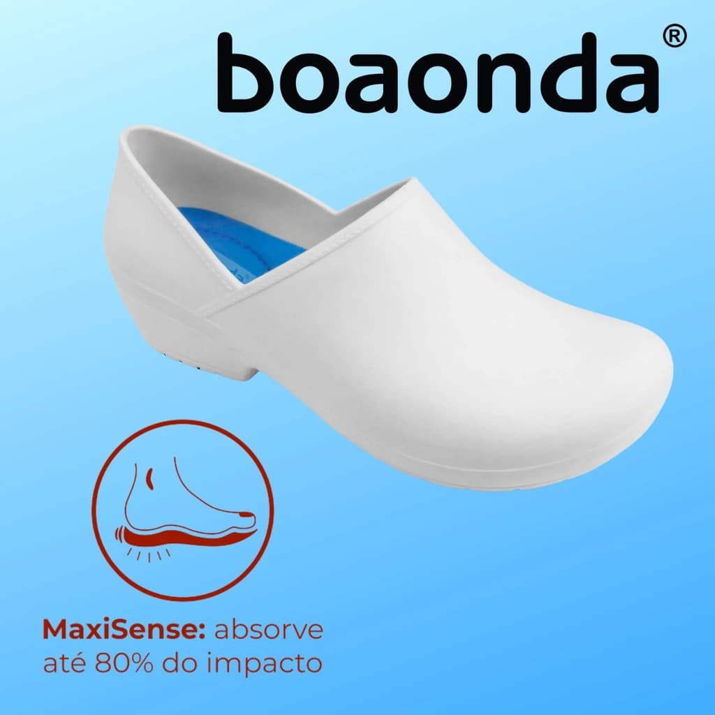 Sapato Boaonda Borracha Susi Trabalho Cozinha Enfermage Clínica Babuche Hospitalar Feminino Boaonda