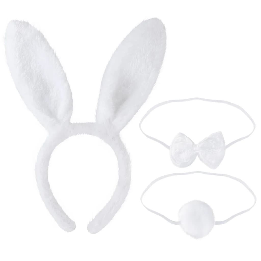 Kit Arco De Coelho Com Rabinho e Gravata Festa Fantasia Decoração