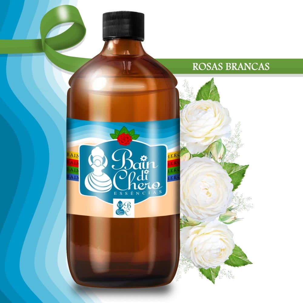 Essência Aromática Concentrada P/ Sabonete, Cosmético e Lembrancinhas - Rosas Brancas 500ml/1Litro