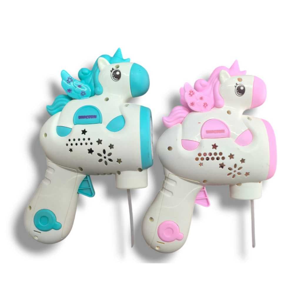 Máquina de bolhas de unicórnio infantil