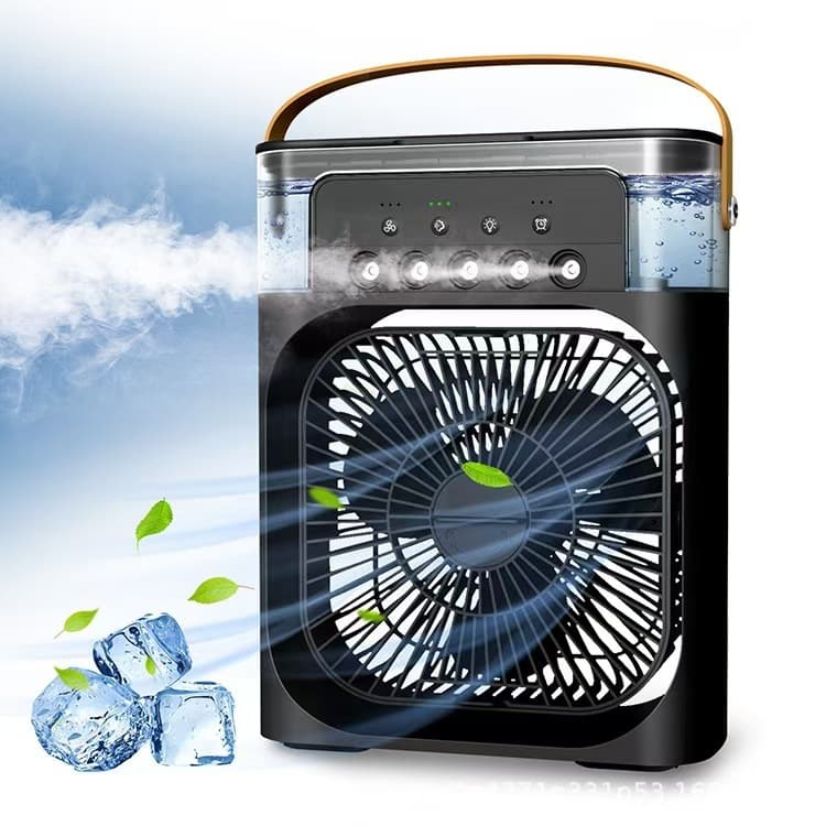 Mini Ar Condicionado Climatizador Umidificador Ventilador Portátil Recarregavel para Quarto Sala