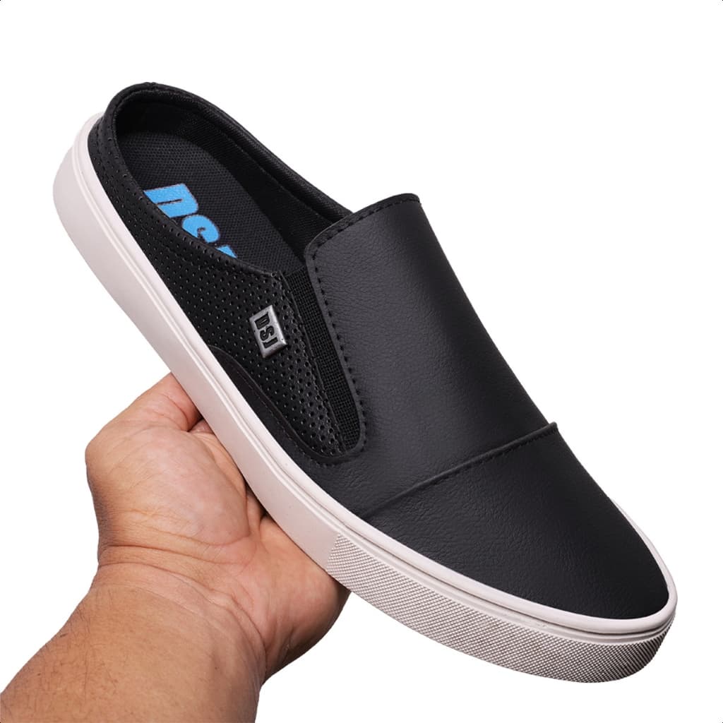Sapato Mule Masculino Slip On Tenis Casual Leve e Confortavel