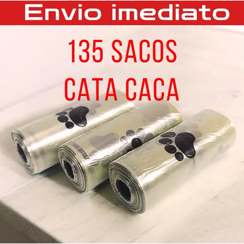 Rolos Saquinhos  HIGIÊNICOS  PET COM 135sc Cata Caca cachorro/gato