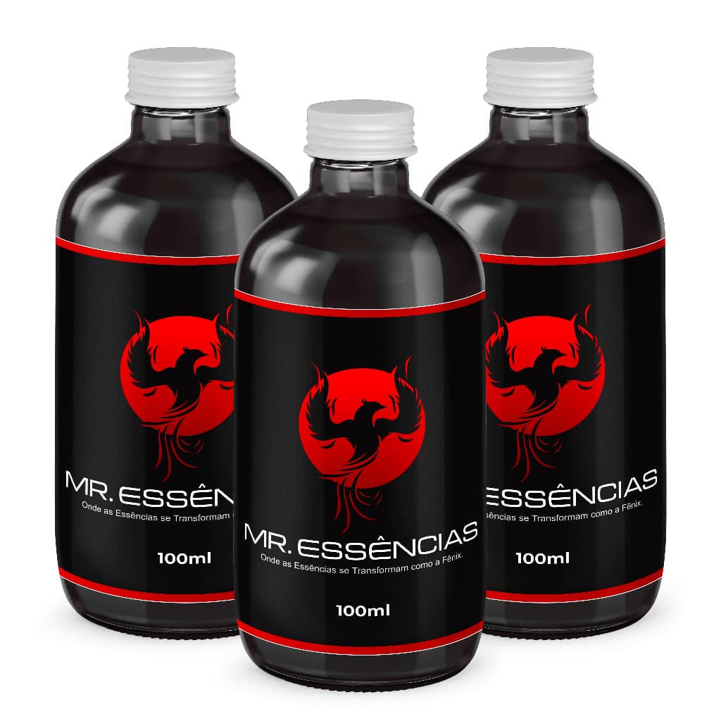 Essência 100ml - Caixa Com 3 Unidades - Hidrossolúvel | Diversas Fragrâncias