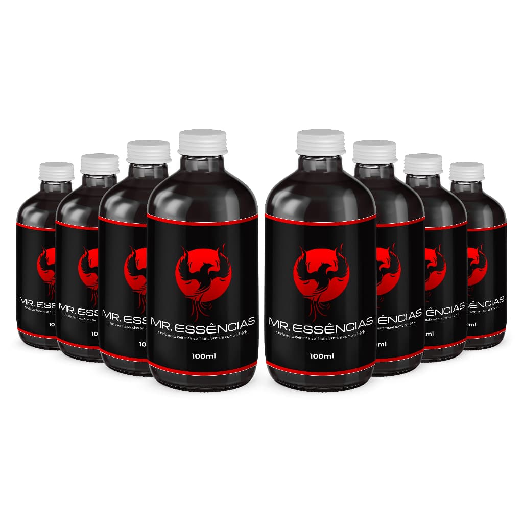 Essência 100ml - Caixa Com 8 Unidades - Hidrossolúvel | Diversas Fragrâncias