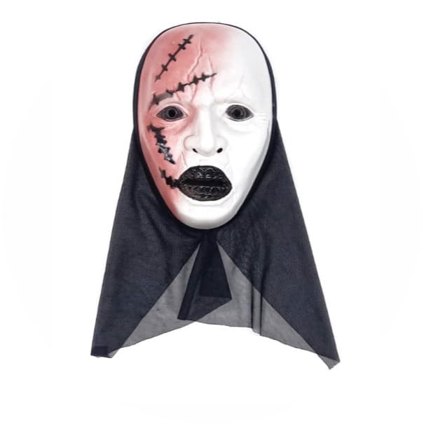 Máscara Freira c/ Capuz - Carnaval Halloween