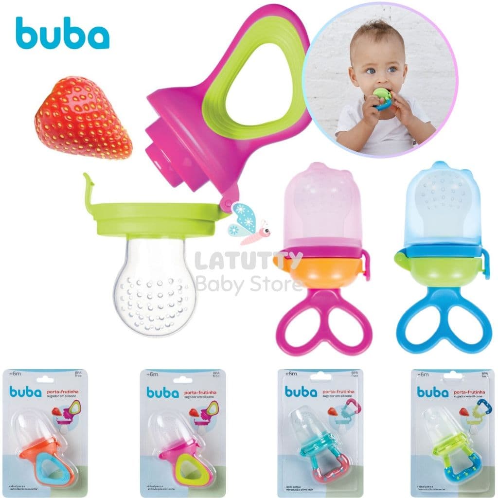 Porta Frutinha para Bebê Buba Chupeta Alimentadora Sugador Frutas Bebe Menino Menina