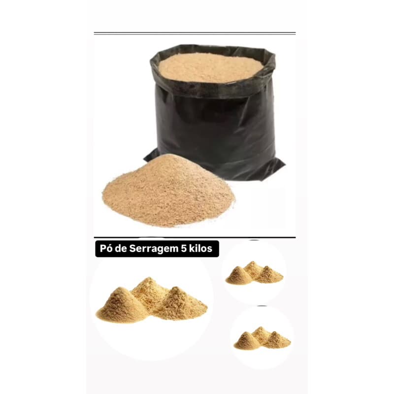Pó de Serragem para uso diversos saco de 5 Kilos
