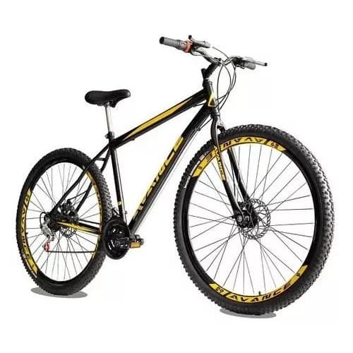 Bicicleta Bike avance MTb Aro 29 Urban Aço 21v Freio a Disco - Tam. 17