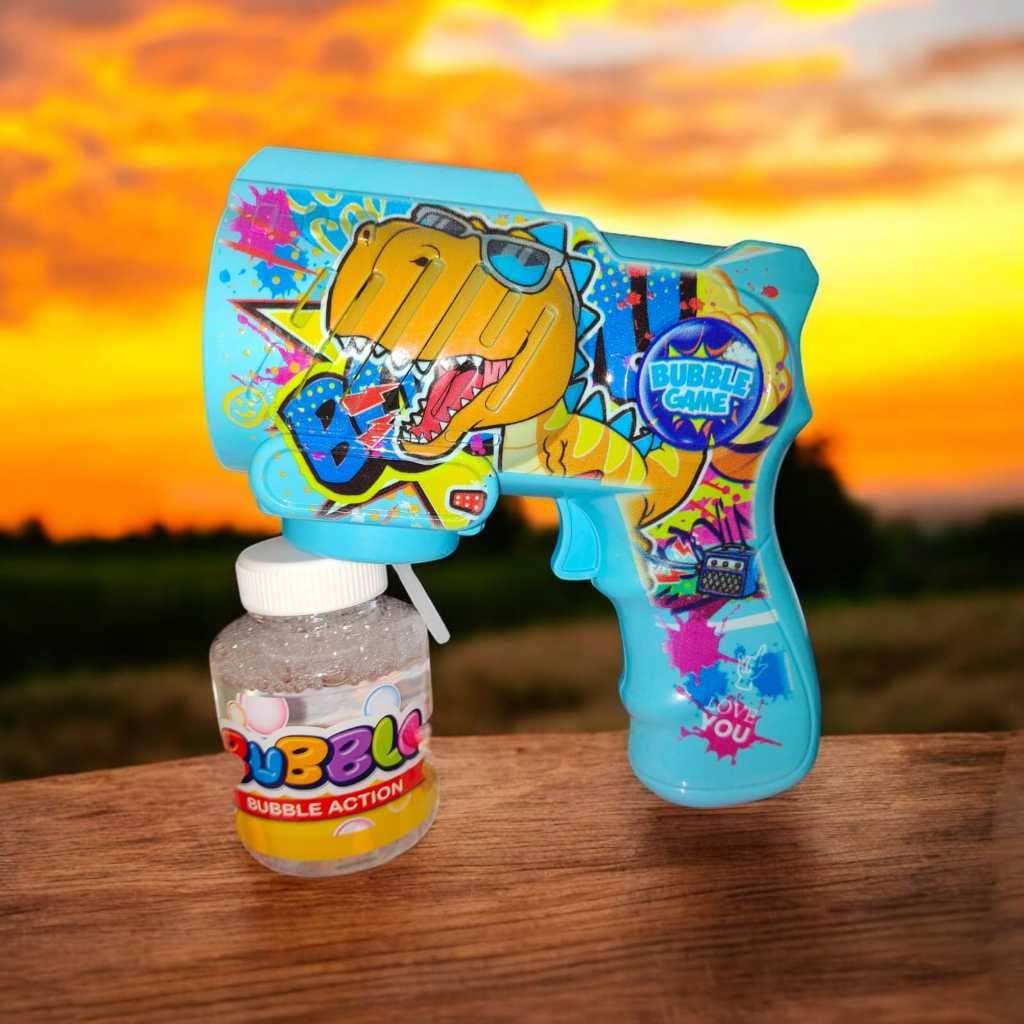 As máquinas de bolhas de unicórnios e dinossauros são infinitamente enérgicas e inspiram entusiasmo.