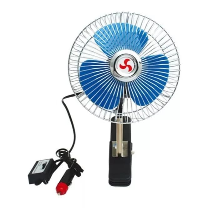 Mini Ventilador Portátil Para Carro Caminhão Van Onibus 12v