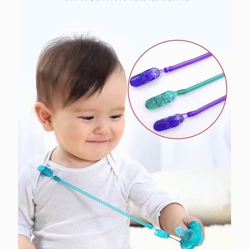 kit 2 Prendedores De Chupeta Para Bebe Criança Tipo Mola Universal