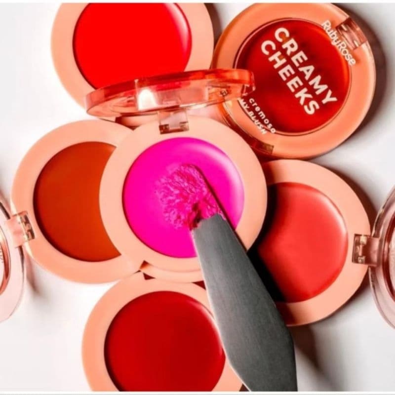 Blush Lançamento Blush CREAMY CHEEKS - Ruby Rose LINHA ROSA BLUSH CREMOSO