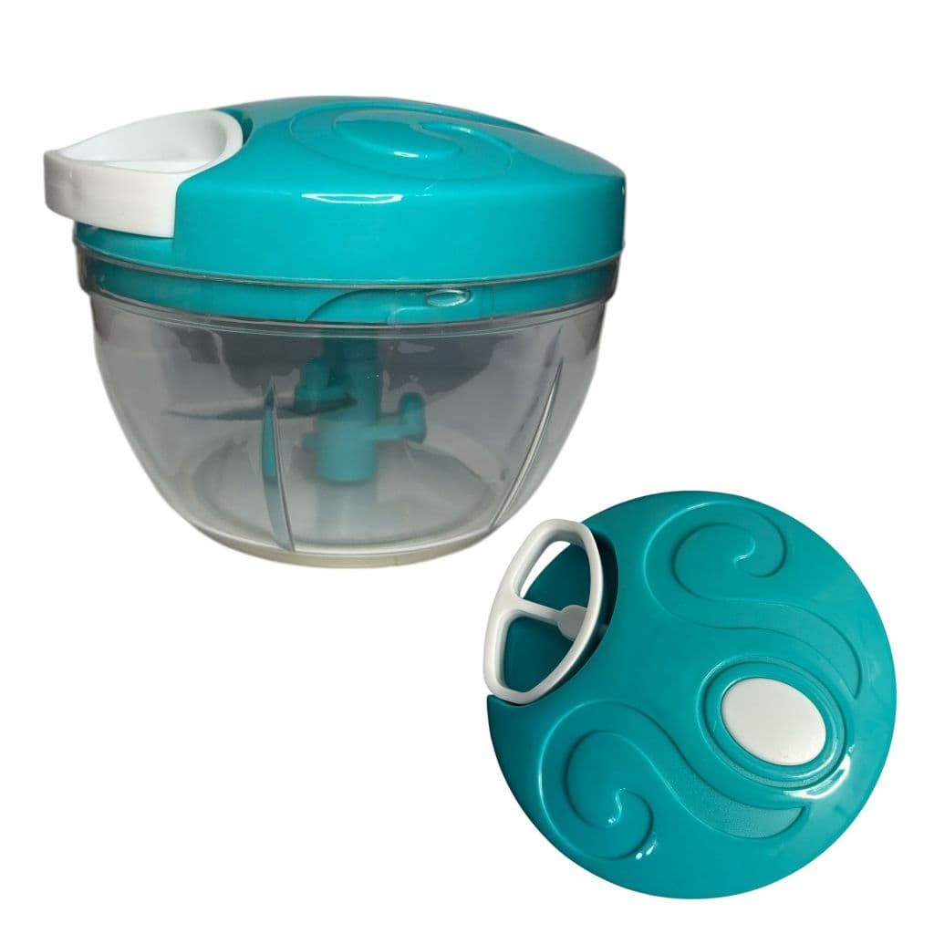 Mini Processador Triturador Manual De Alimentos Mixer 3 Laminas 500ml