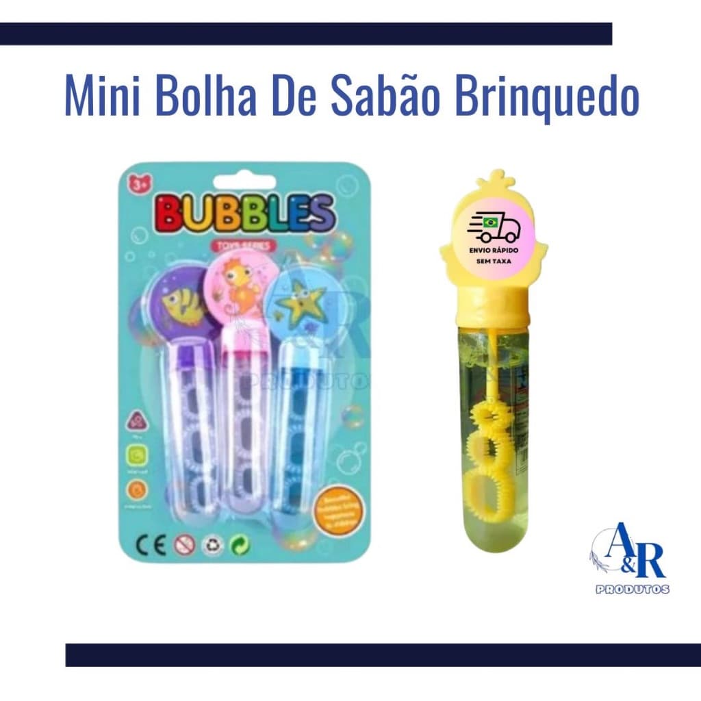 Mini Bolha De Sabão Brinquedo Kit Bolha Sabão Lembrancinha de Aniversario